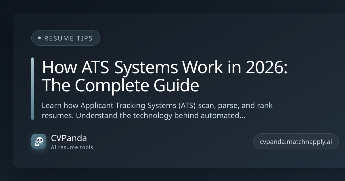 How ATS Systems Work in 2026: The Complete Guide